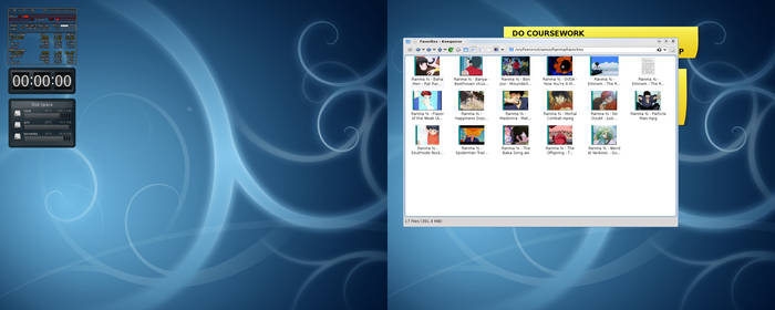 My KDE 4.2 desktop - clean