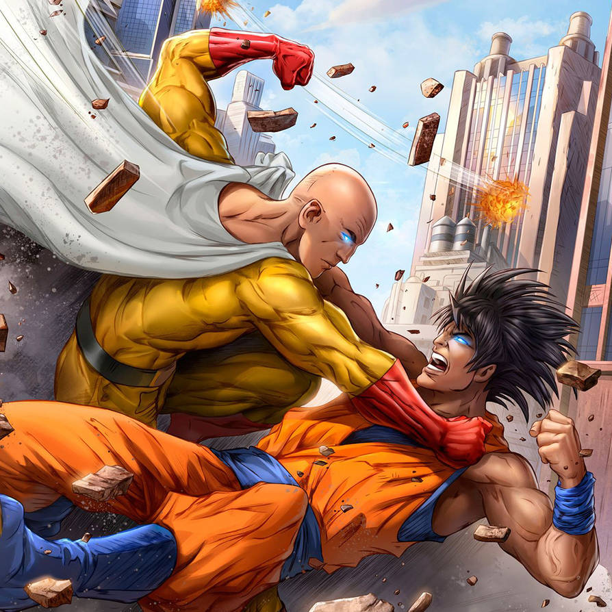 Кто сильнее сайтам или гоку. Сайтама против Гоку. Goku vs Сайтама. Сон Гоку vs Сайтама. Сон Гоку против Сайтамы.