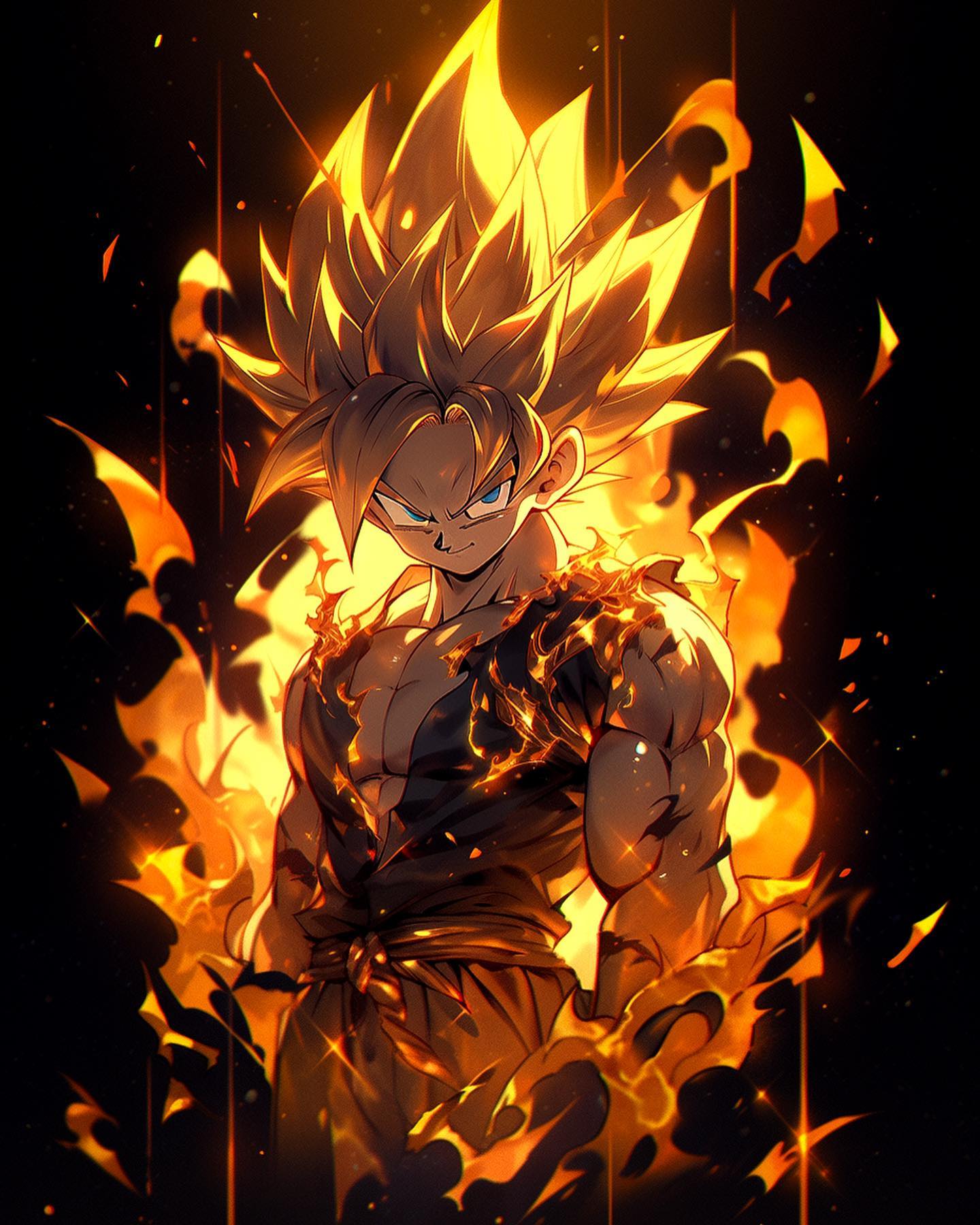 Drip Goku wallpaper by @visinaire.ai-Artwork by @visinaire.ai