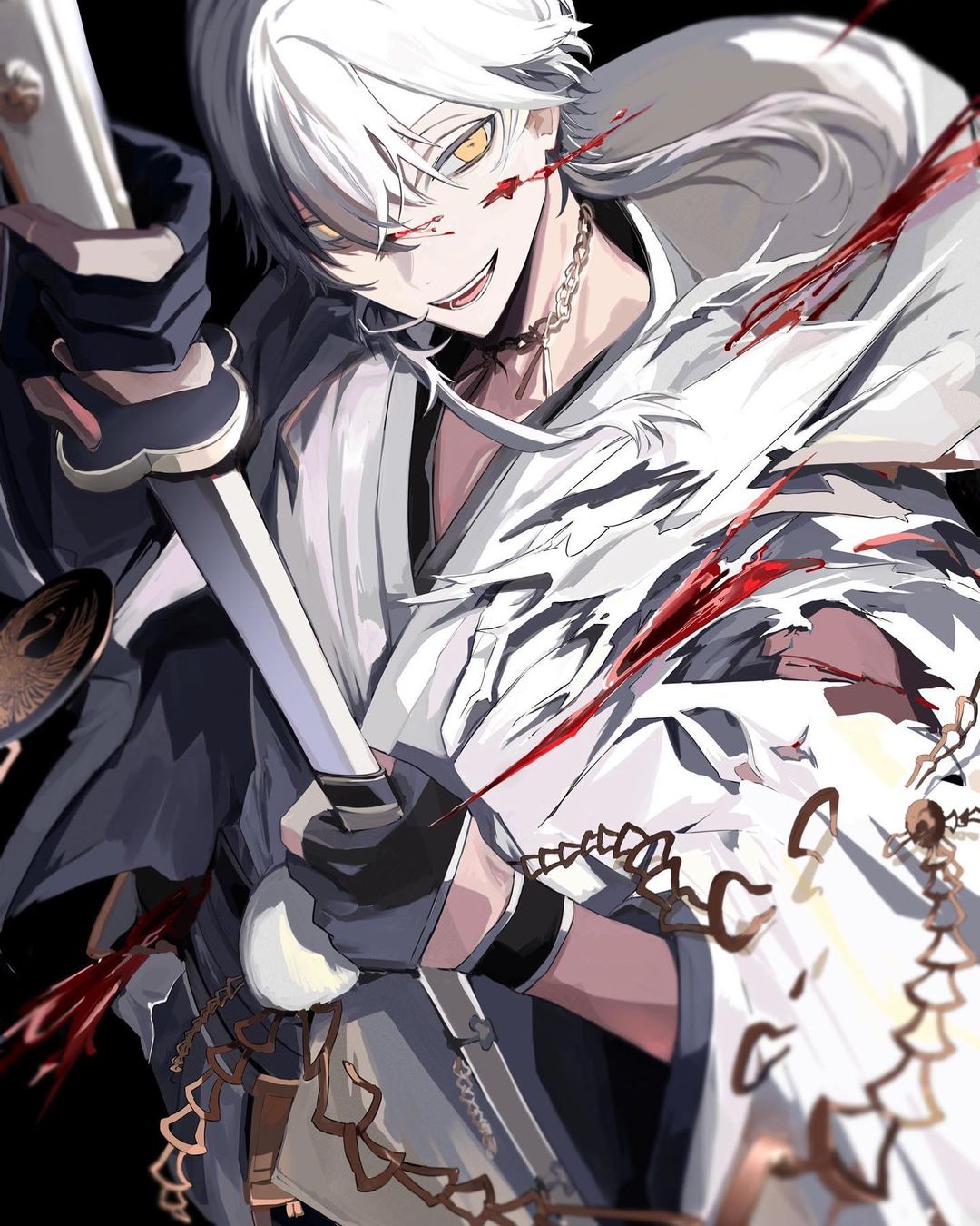White hair guy by Mohdayan123 on DeviantArt