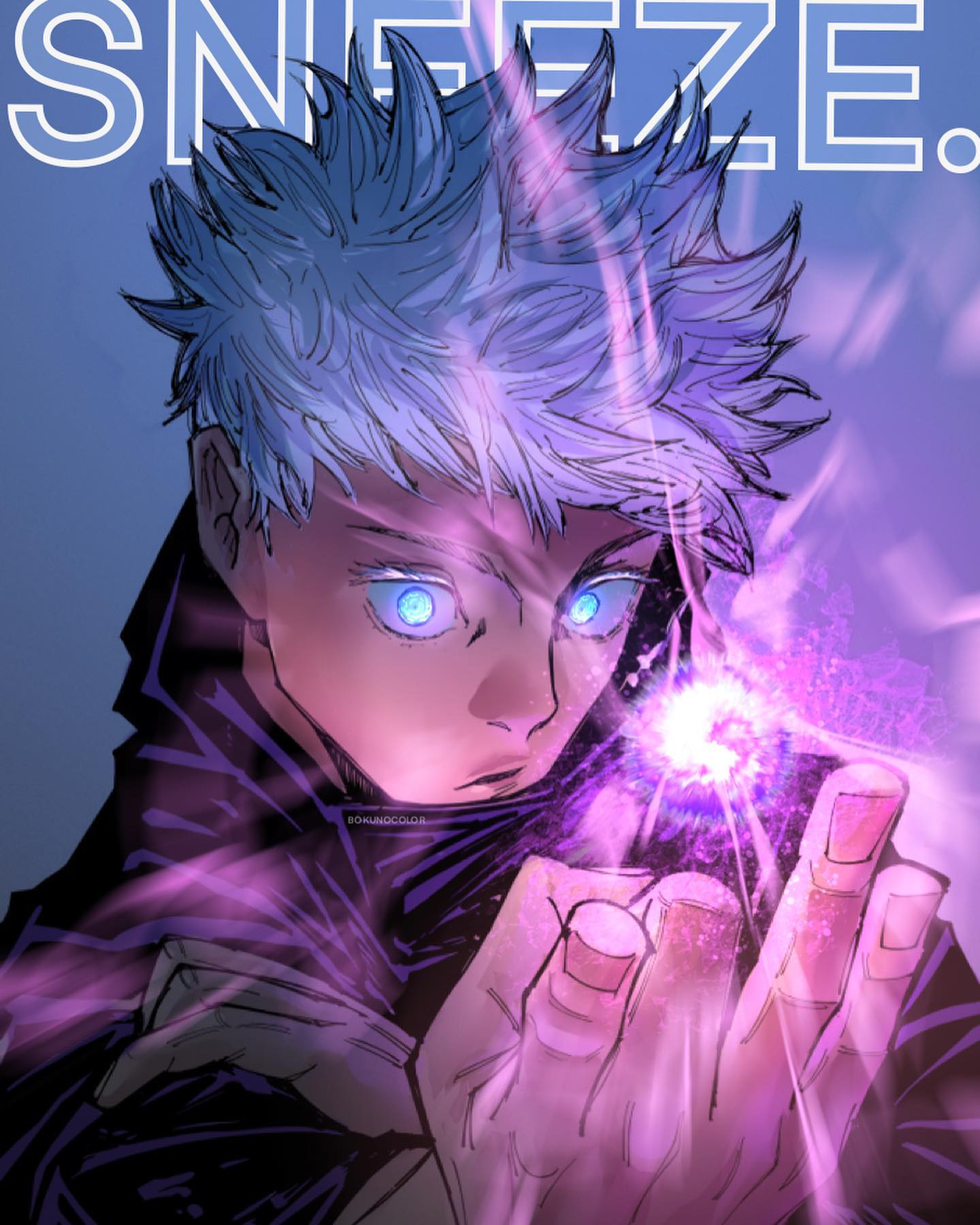 Gojo Using Azule Gojo satoru blue purple by Mohdayan123 on DeviantArt