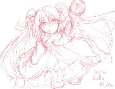 Winter Bells Miku Sketch