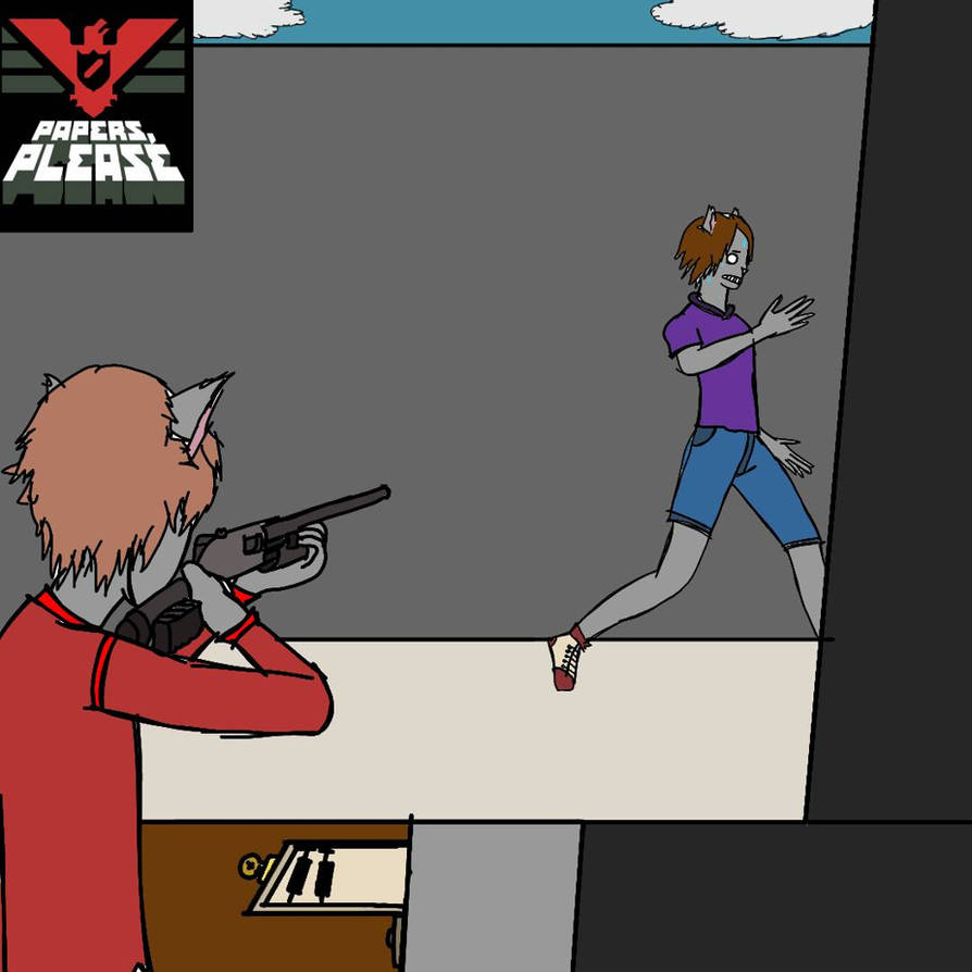 Another Papers please art by TheCatLower on DeviantArt