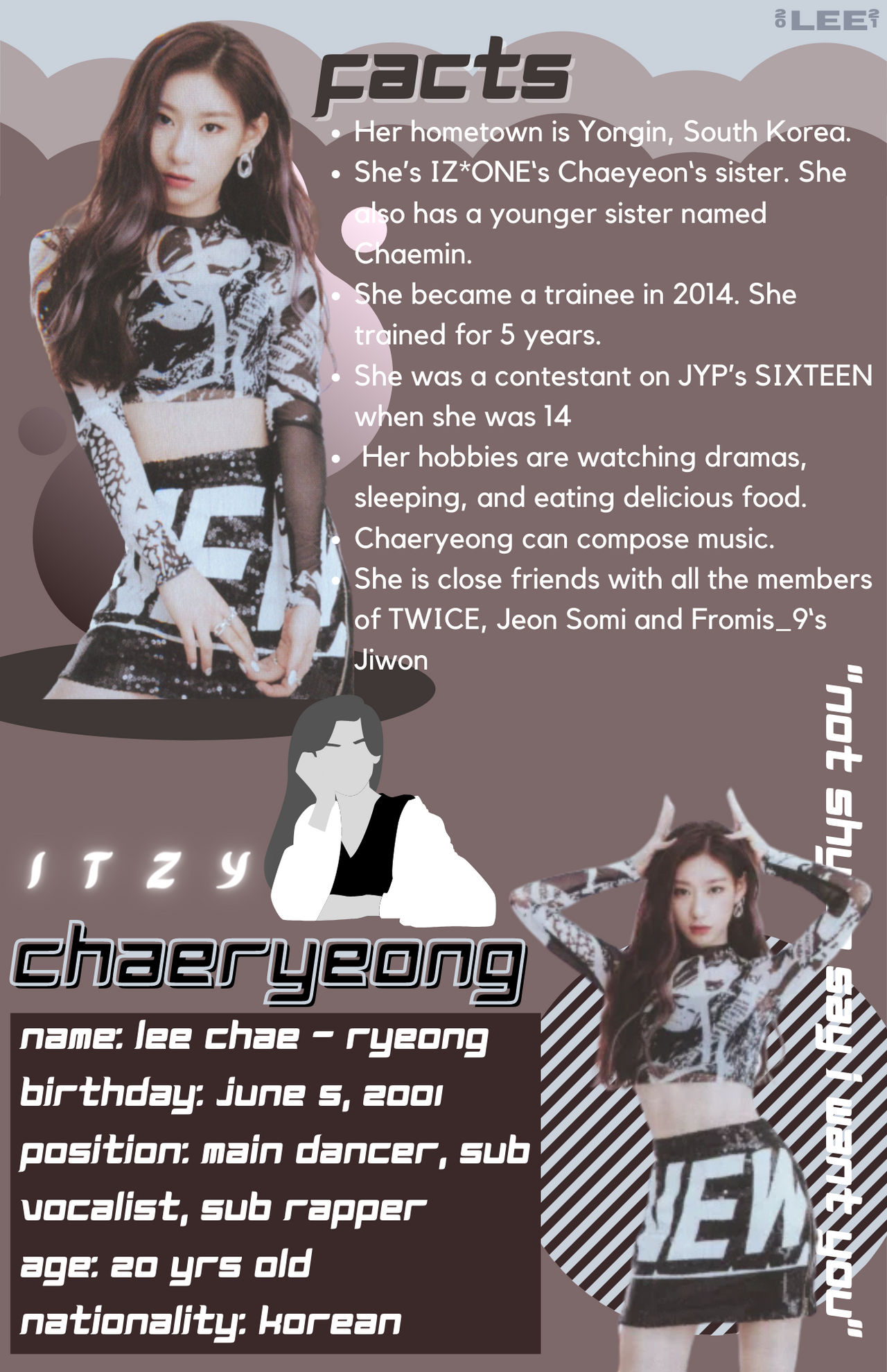 CHAERYEONG POSTER by leexlo3pez on DeviantArt