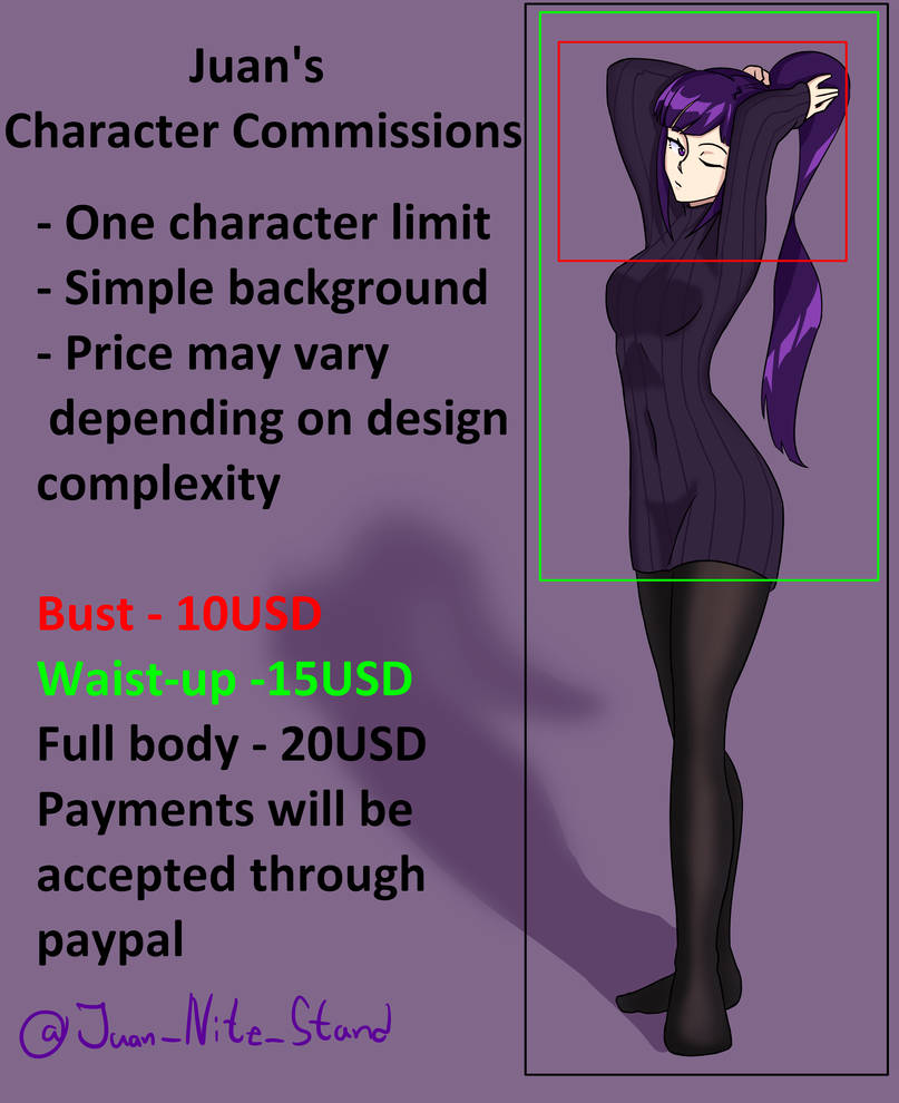 Commissions Pricelist by Miggotz97