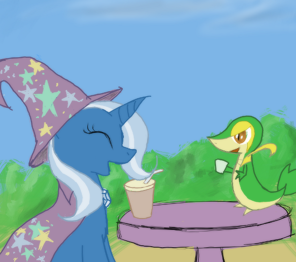 Trixie and Snivy