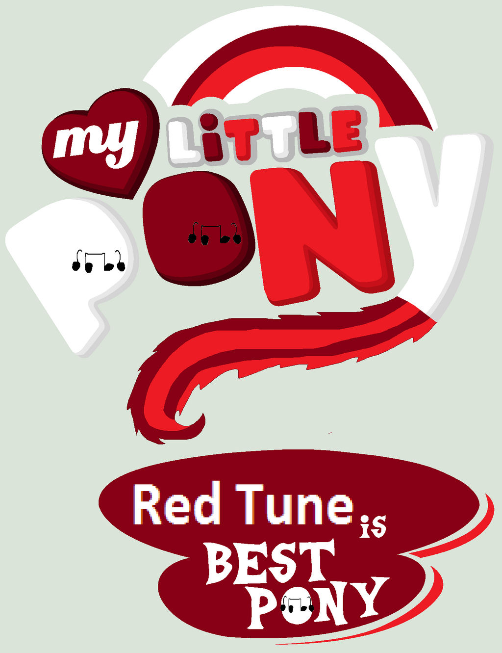 Red Tune Is Best Pony by ZwolfieLove on DeviantArt