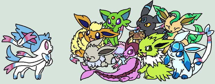 Shiny Eeveelution Party