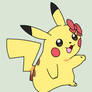 Pikachu with a Bow Base