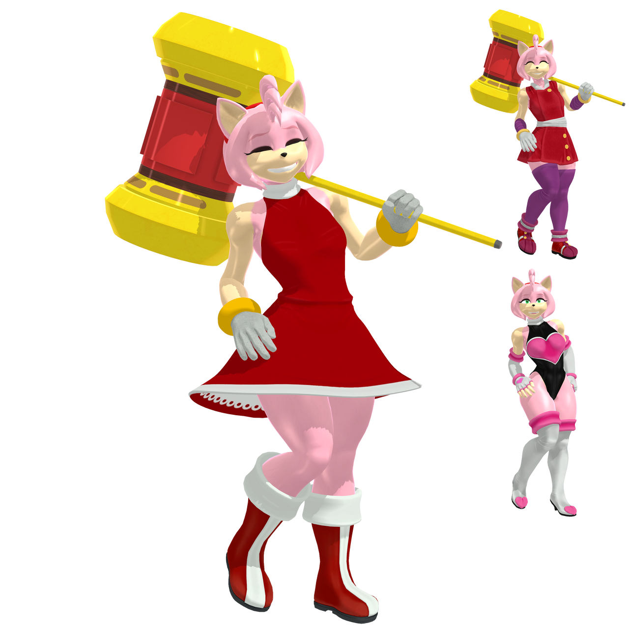 (MMD Model)Amy Rose By Warfaremachine by josugomezofficialnew on DeviantArt