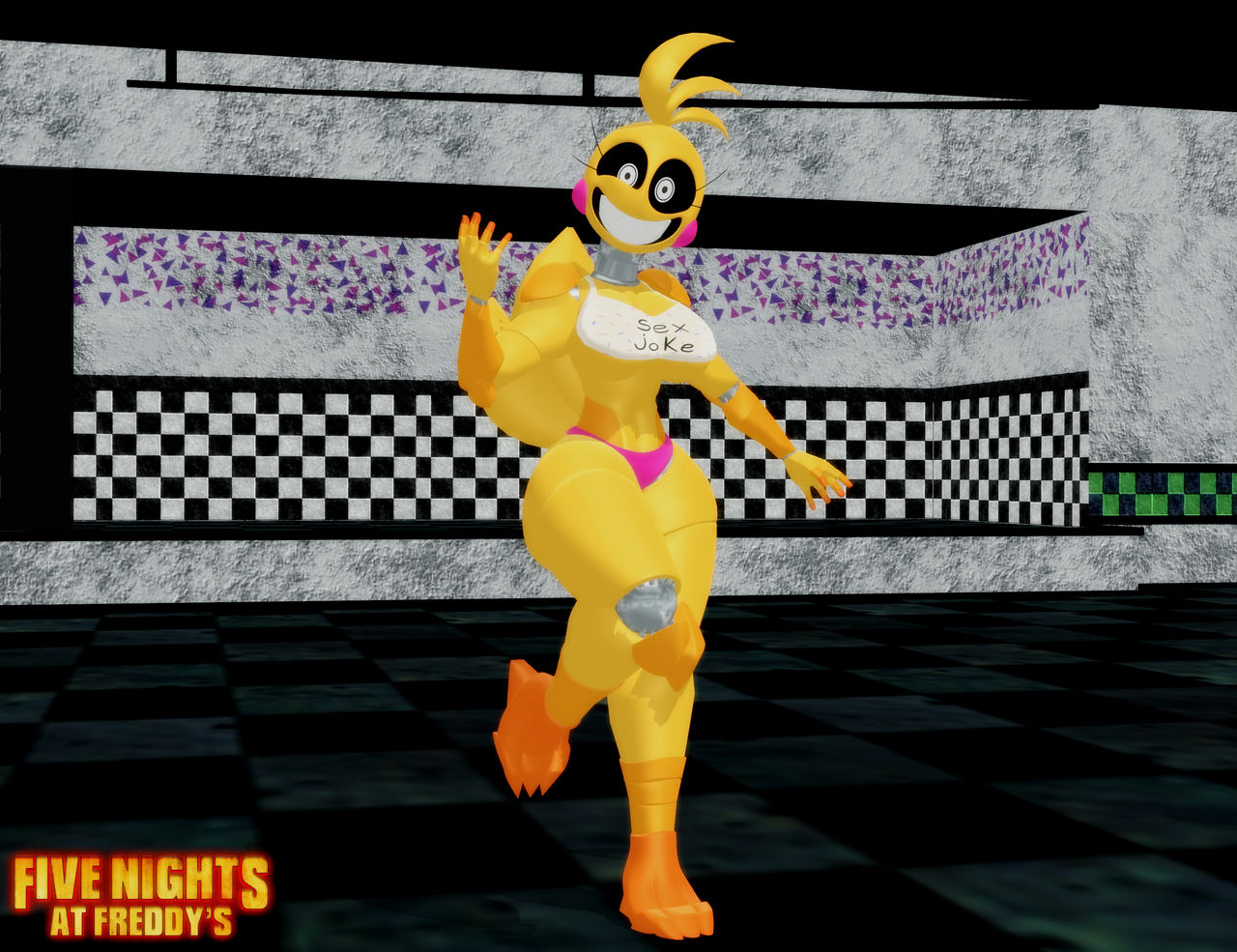 (MMD Model) Toy Chica (Glislock/Luiske)
