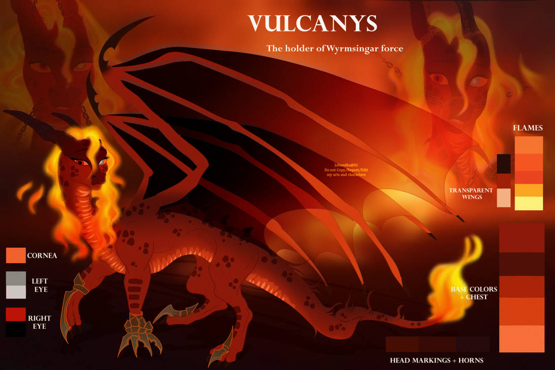 Vulpkanin Ref Reference Sheet: Vulcanys by Jahuodka on DeviantArt