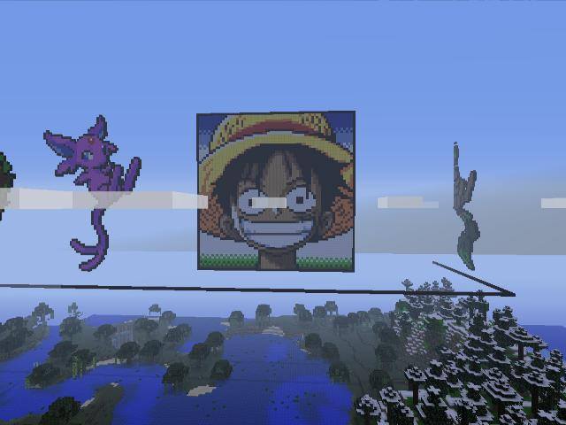 Minecraft Pixel Art Monkey D Luffy By Rorro711 On Deviantart