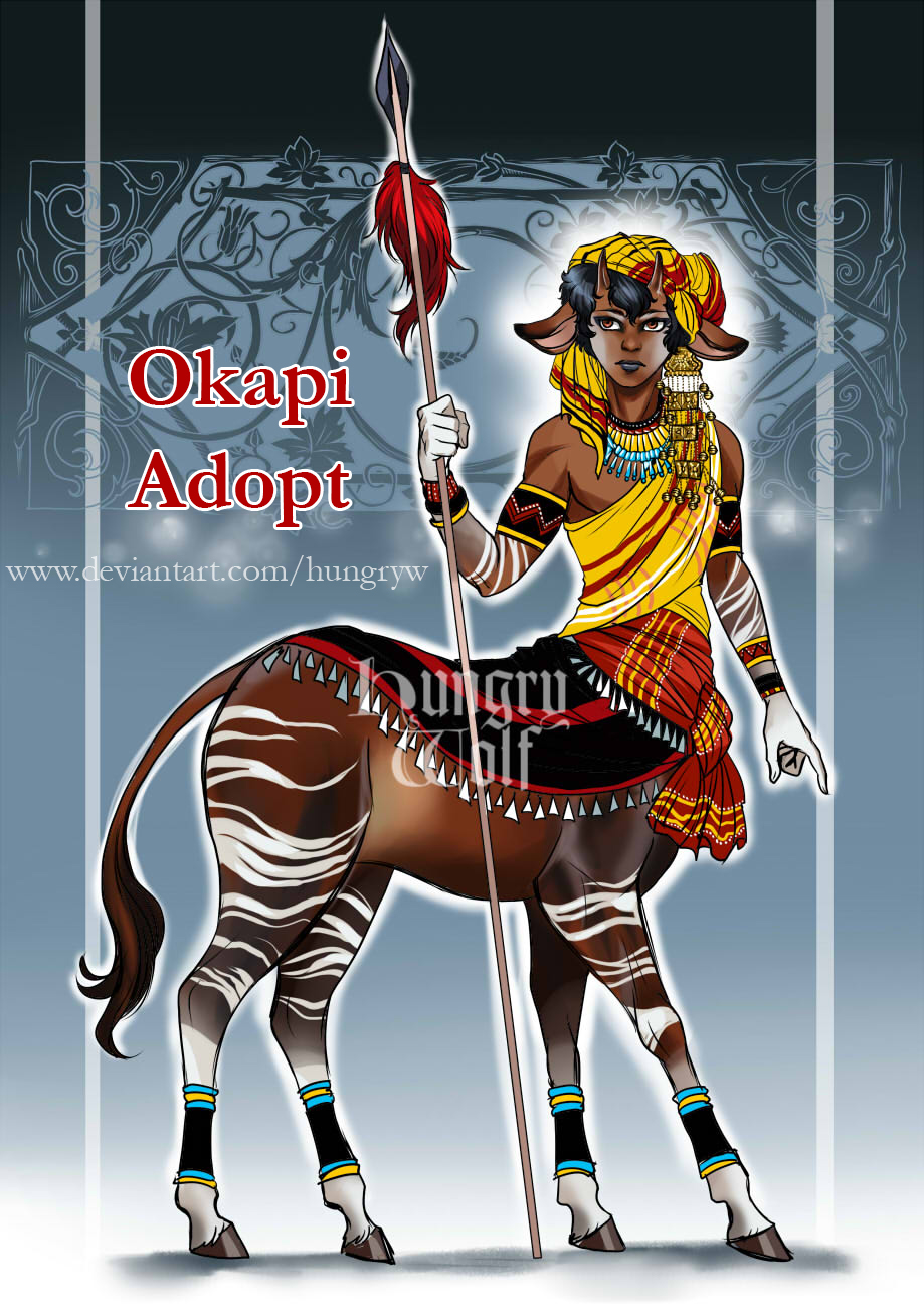 Okapi Adopt (OPEN) PayPal (Set price) by HungryW on DeviantArt