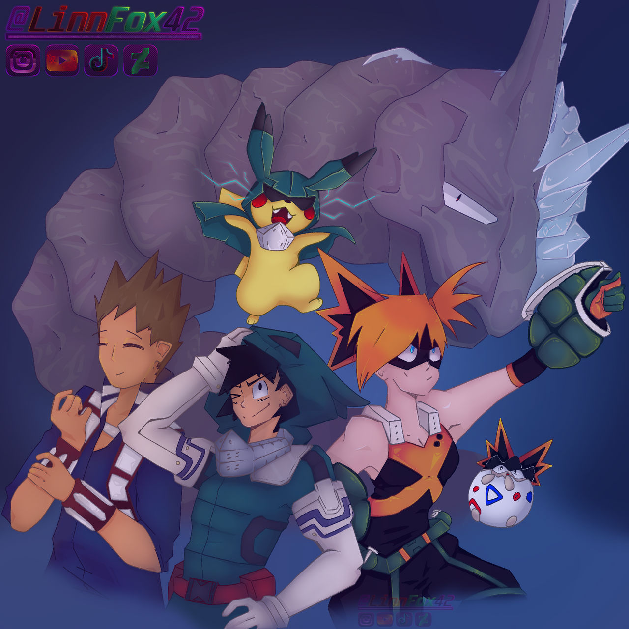 MHA+Pokemon by LinnFox42 on DeviantArt