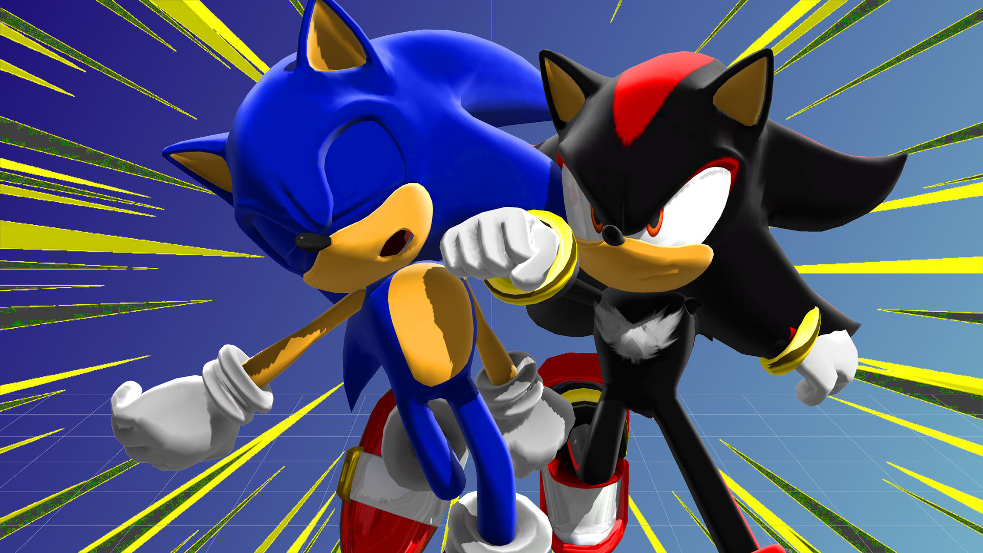 Sonic vs Shadow - Sonic X render by Jogita6 on DeviantArt