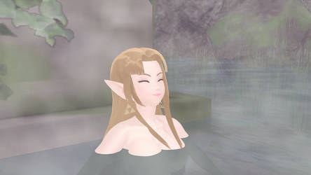 Princess Zelda Bathing in the Springs