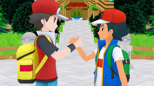 Pokemon Masters - Red and Satoshi Meet by 64smashmaster3ds