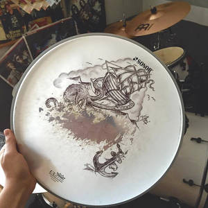 draw everywhere. even on drum membrane.