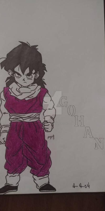 Gohan Writing Gohan by NozeyDrawings on DeviantArt