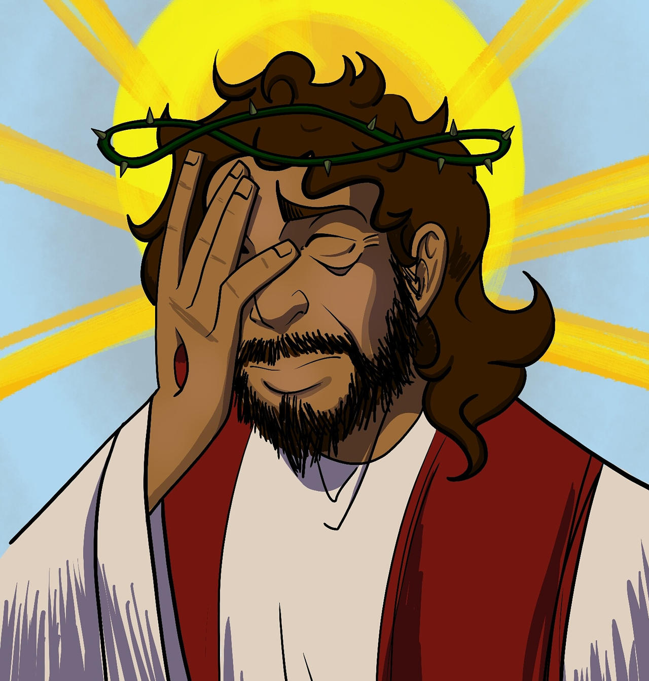 jesus facepalm