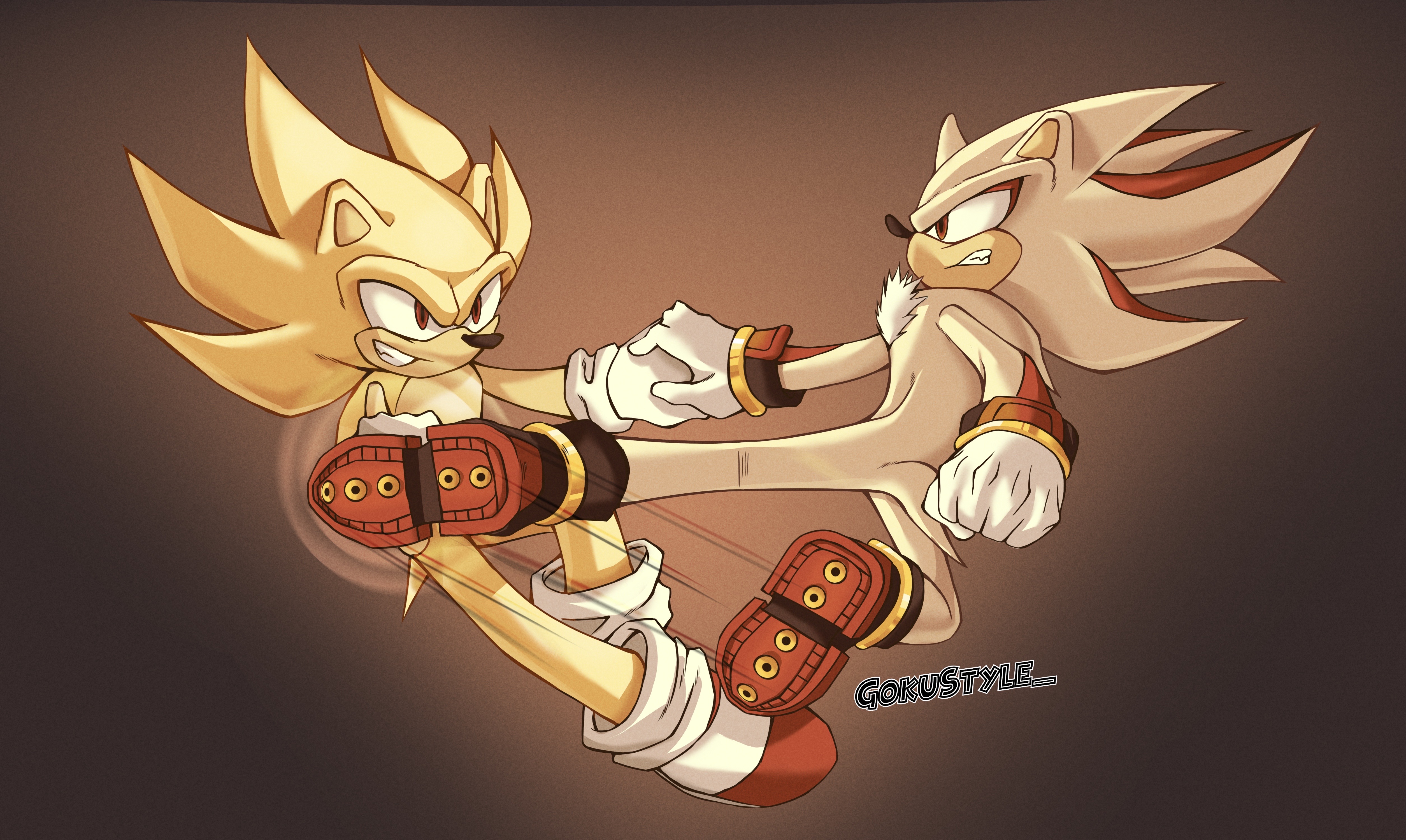 SUPER SONIC VS SUPER SHADOW !!