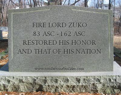 LoK: Zuko's Tombstone