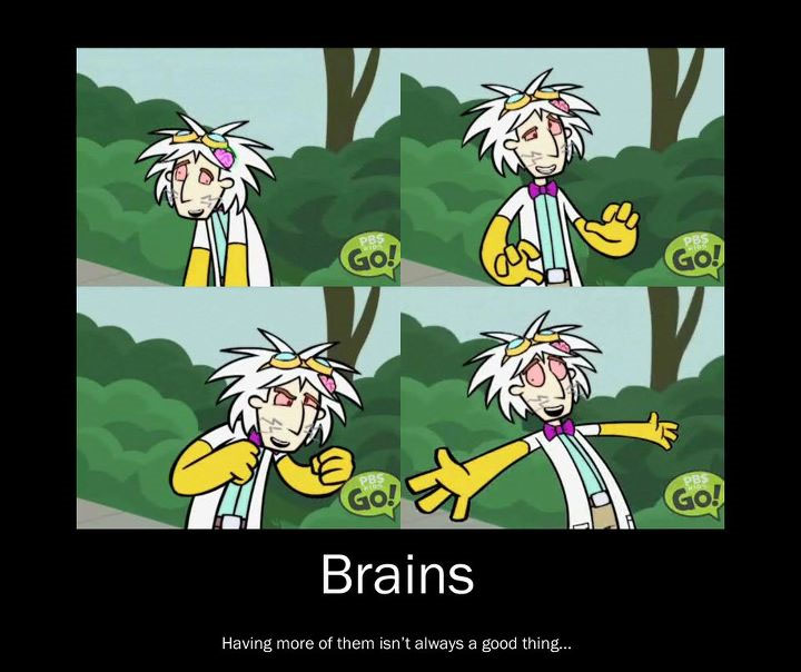 Brains Demotivational Poster