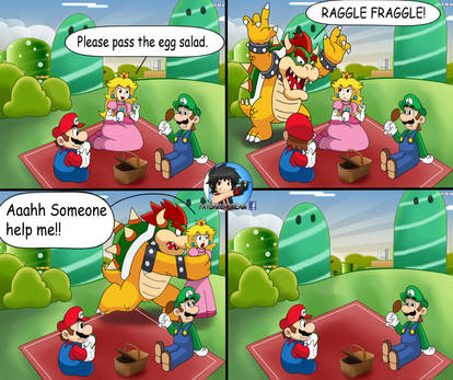 A normal day in the mushroom kingdom