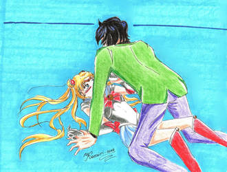 Sailor Moon and Mamoru