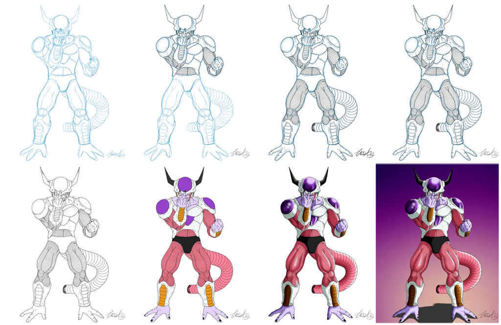 Frieza Second Form By LadyAlvarez On DeviantArt