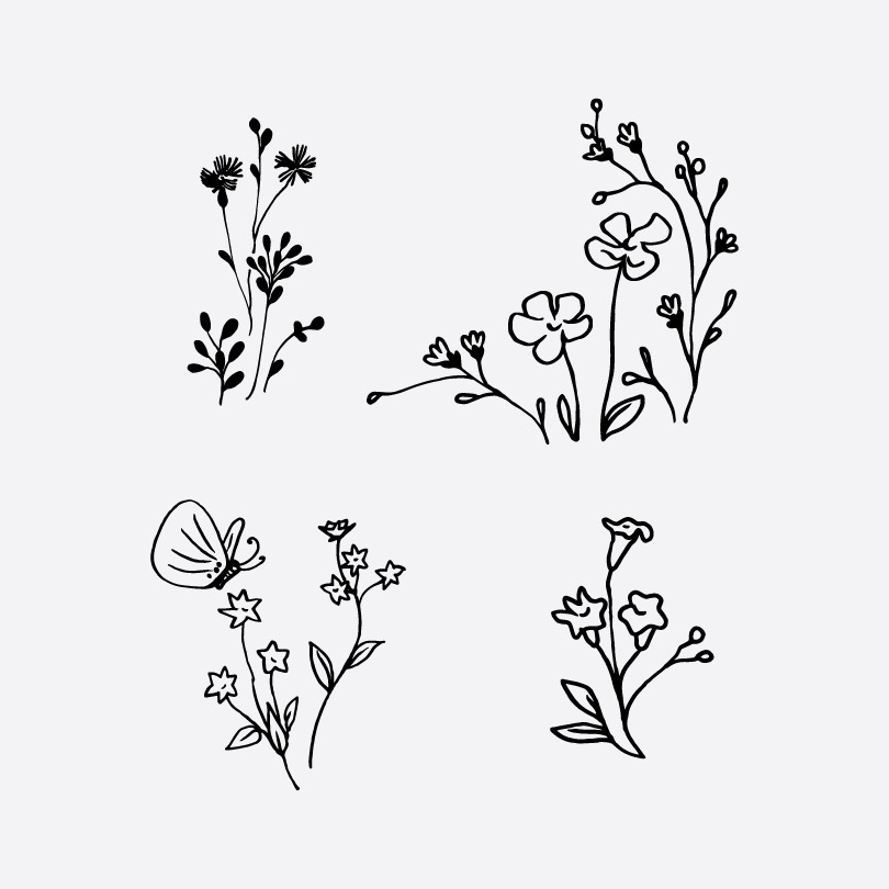 Download Free Wildflower Hand Drawn Clipart By Gogivo On Deviantart