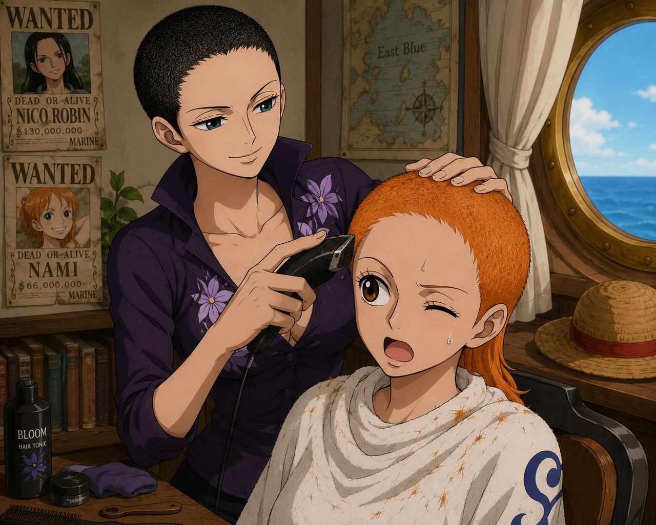 Nami R100 Nami gets buzzed by Sirnashor on DeviantArt
