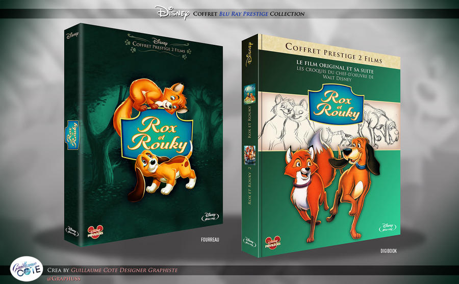 Rox et Rouky - Coffret Disney Blu Ray Prestige by Graphuss on DeviantArt