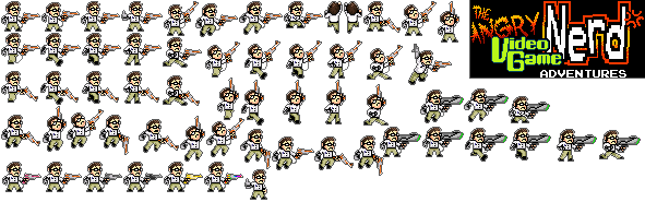 Avgn Pixel AVGN Sprite Sheet! by rockeyrolley on DeviantArt
