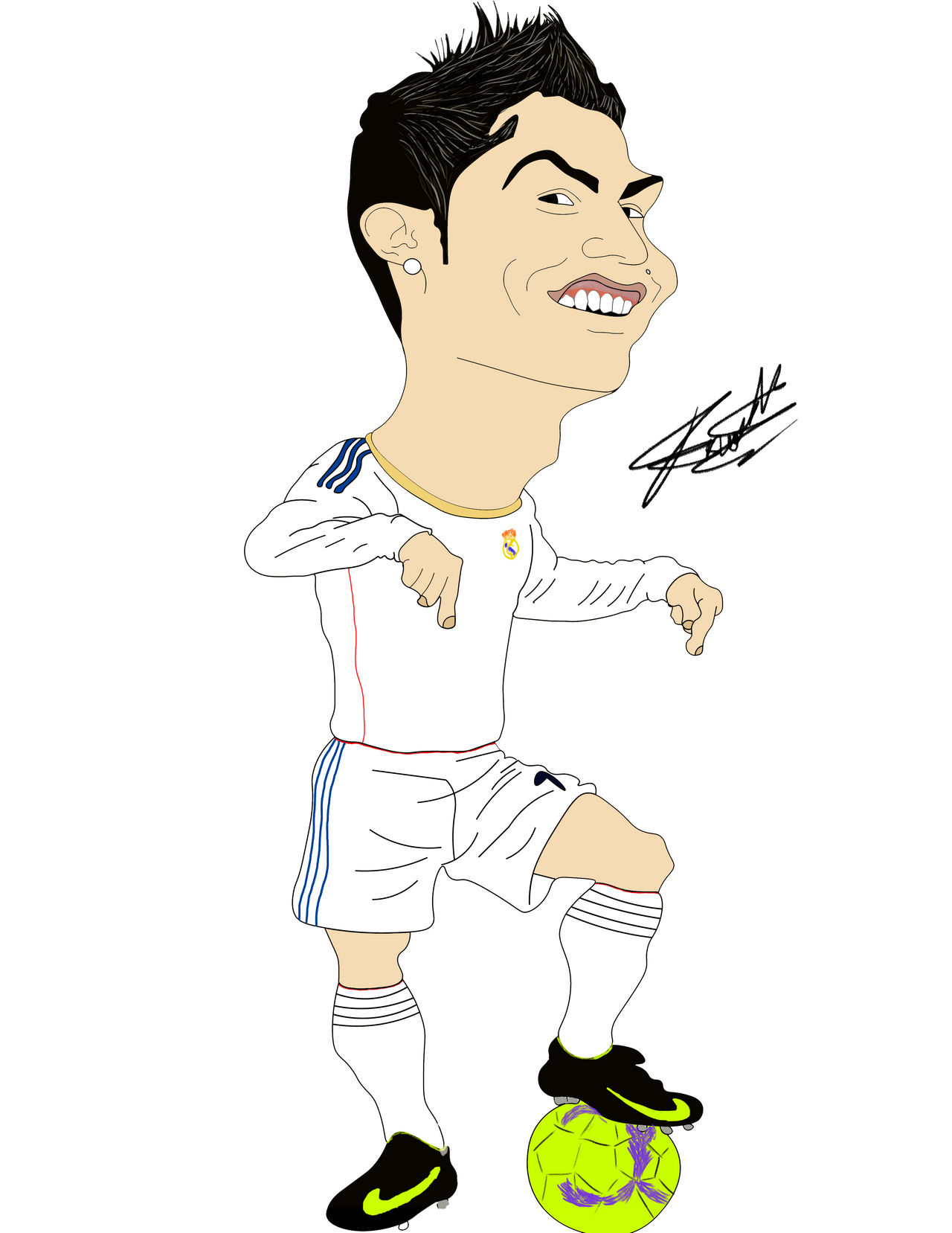 Cristiano Ronaldo 2009 cartoon by Franmora10 on DeviantArt