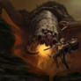 Drothmal Warrior Versus giant Spider