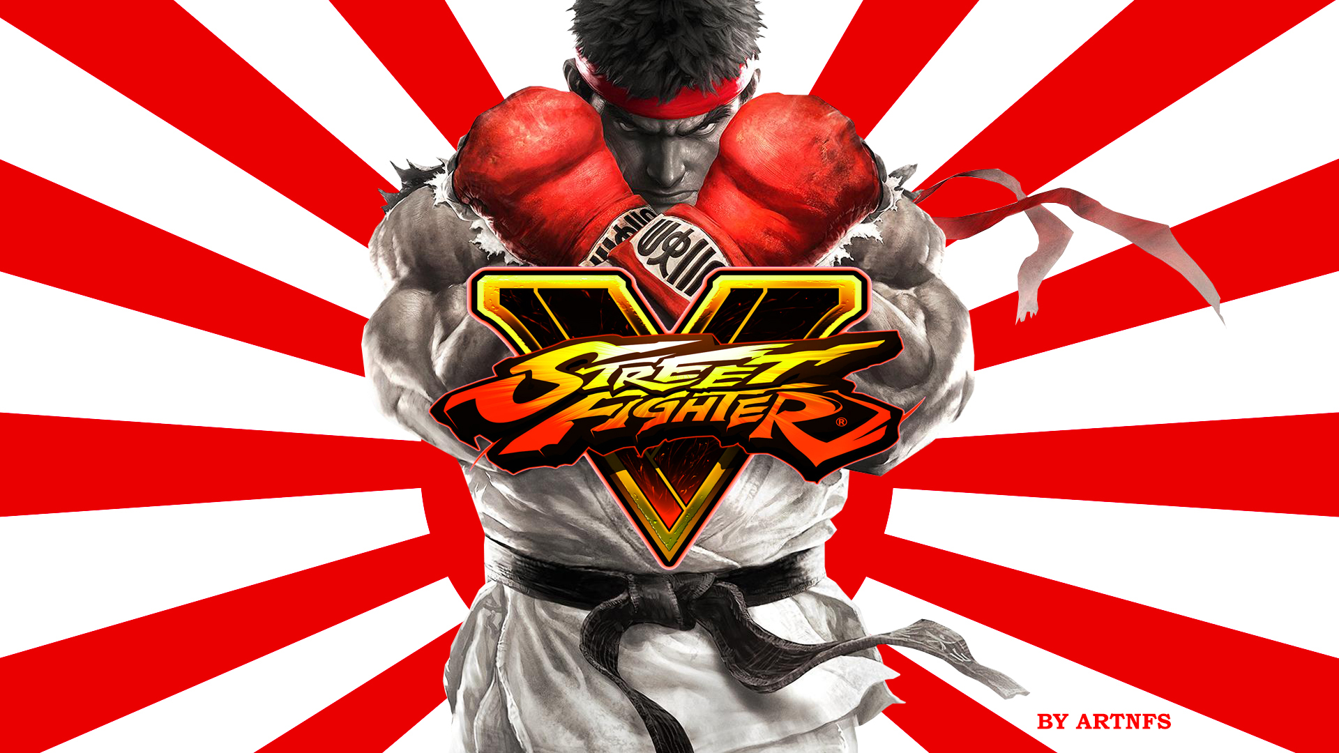 Street Fighter V Ryu The Rising Sun Wallpaper Sign By Artnfs On Deviantart