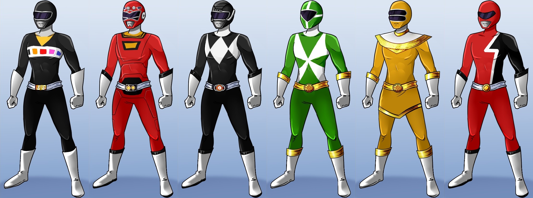 various rangers 3 by Shadowofjustice123 on DeviantArt