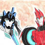 Jazz and sideswipe transformers RID