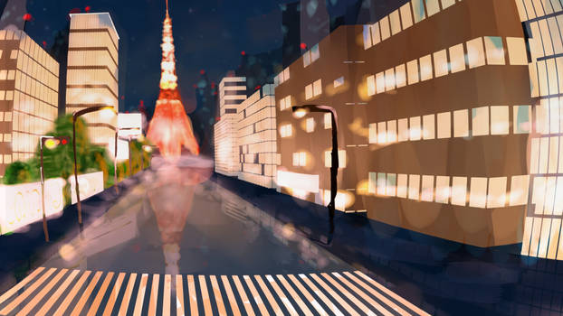 Street in Tokyo (made for a contest)