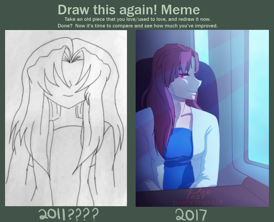 Draw This Again Meme ft. middle school art rip