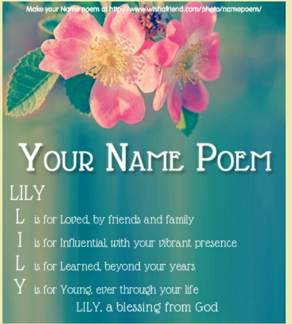 my name poem