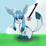 Glaceon in Poke Amie