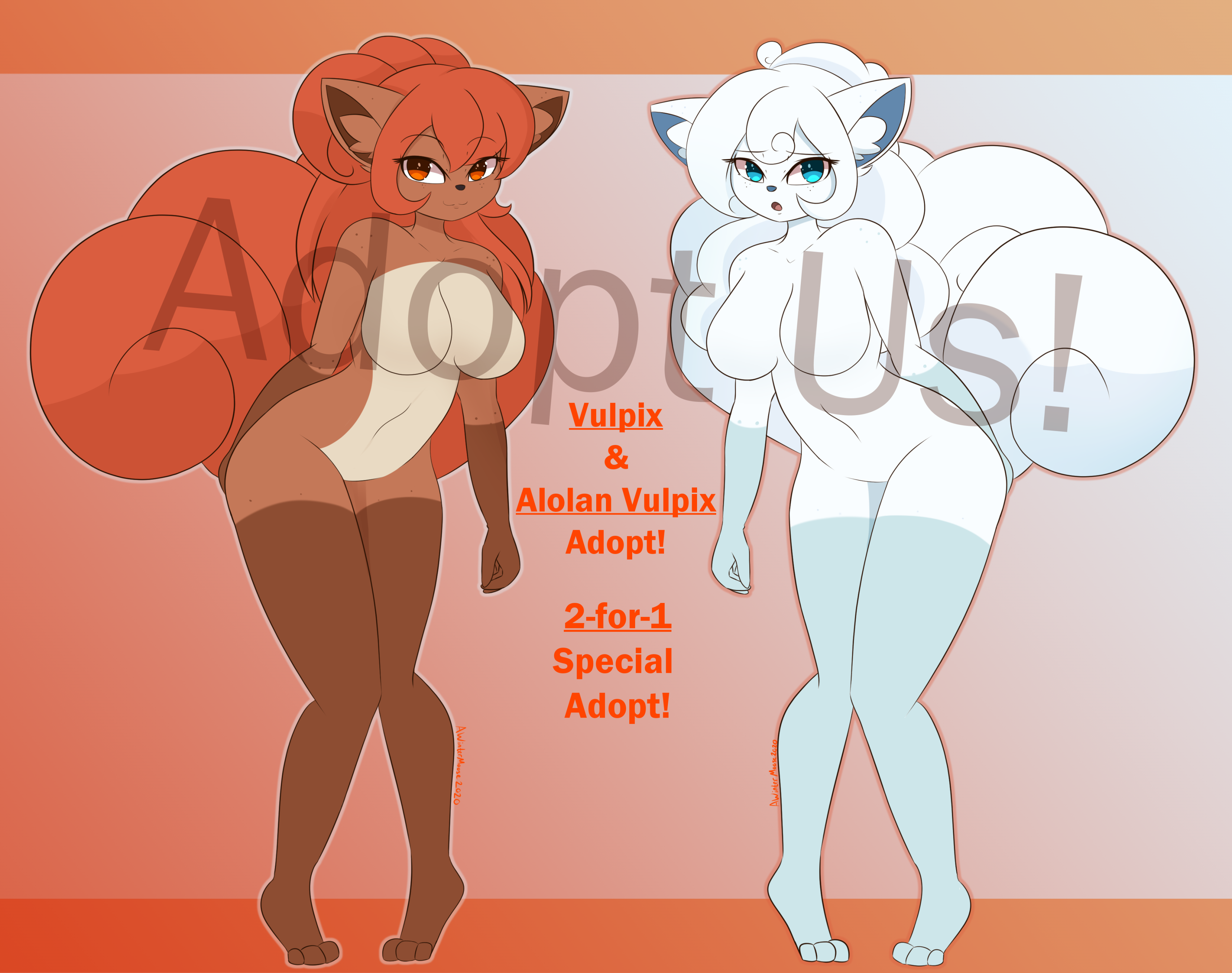 Vulpix and Alolan Vulpix Adopt