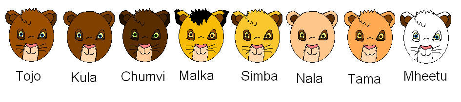 Simba and his friends by Patrycja1234 on DeviantArt