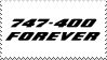 747-400 Forever stamp