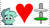 Pajama Sam loves suspensions stamp