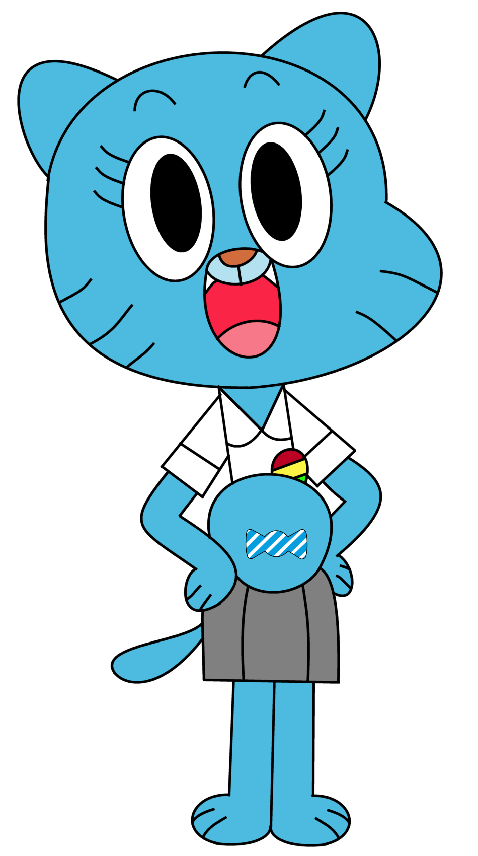 Gumball Watterson with Big Belly In the episode by KELLYPOSTELL on  DeviantArt