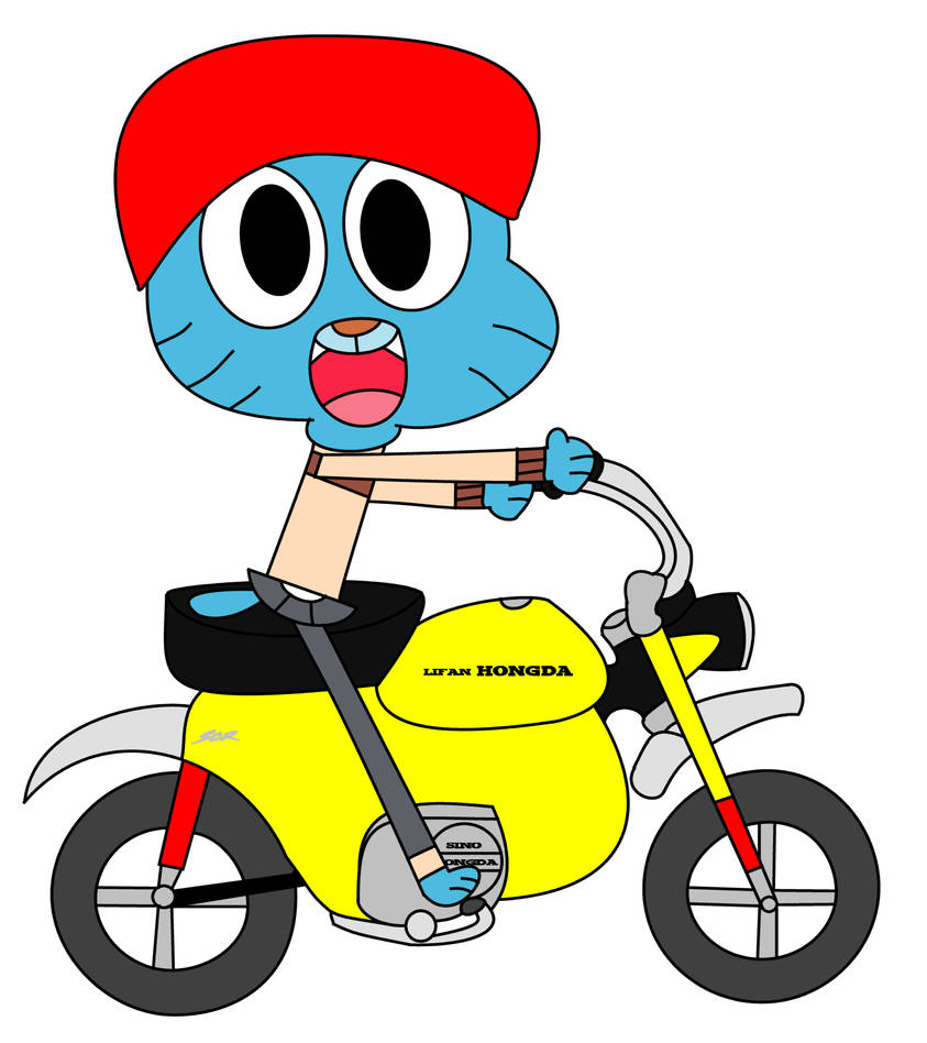 Gumball On A Monkey Bike By Dev catscratch On DeviantArt gumball-on-a-monkey-bike-by-dev-catscratch-on-deviantart